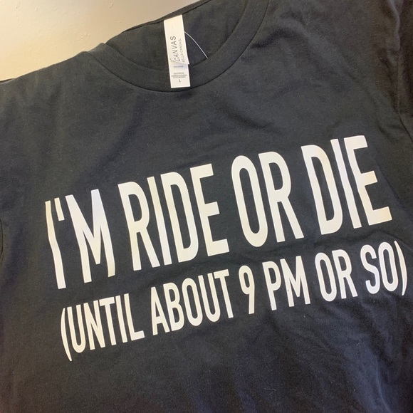 Bella Canvas Tops - 😎 Ride or Die Graphic Tee 🤓